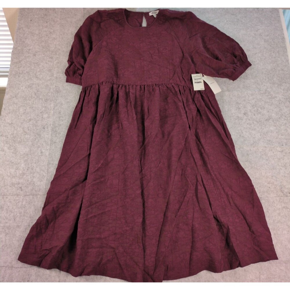 nordstrom burgundy dress | Dresses | 222 Nordstrom Short Sleeve Rayon Womens Large Nwt Msrp 99 Wedding guest Color:L2186XZ Maxi Slit House of Blues Chicago